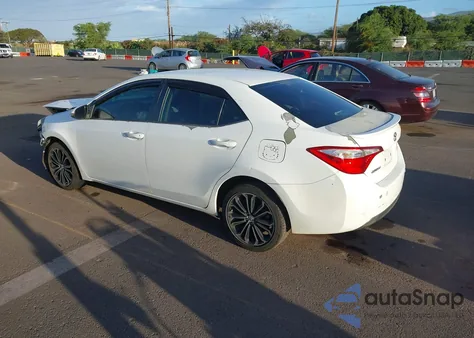 2014 Toyota Corolla S/S Plus/S Premium z USA, uszkodzony, nr VIN 5YFBURHE0EP163763